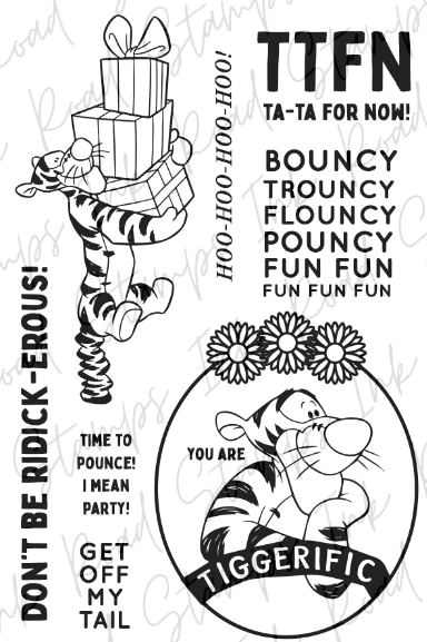 The Ink Road Clear Stamps - Bouncy Tiger