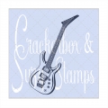 Crackerbox & Suzy Stamps Cling - Gummistempel Guitar Electric - Gitarre