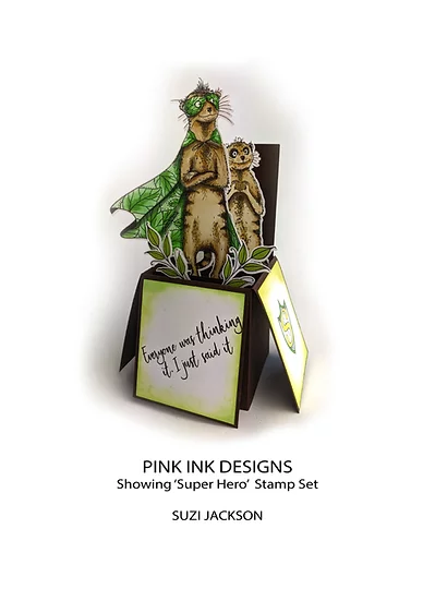 Bild 7 von Pink Ink Designs - Stempel Super Hero - Erdmännchen