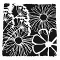 Template Stencil - Schablone - Framed Flowers