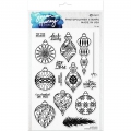 Simon Hurley create Photopolymer Clear Stamps Brilliant Baubles - Weihnachtskugeln