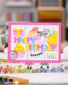 Bild 6 von Waffle Flower Postage Collage Birthday Stamp Set - Stempel