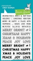 Lawn Fawn Clear Stamps  - Clearstamp offset sayings: christmas