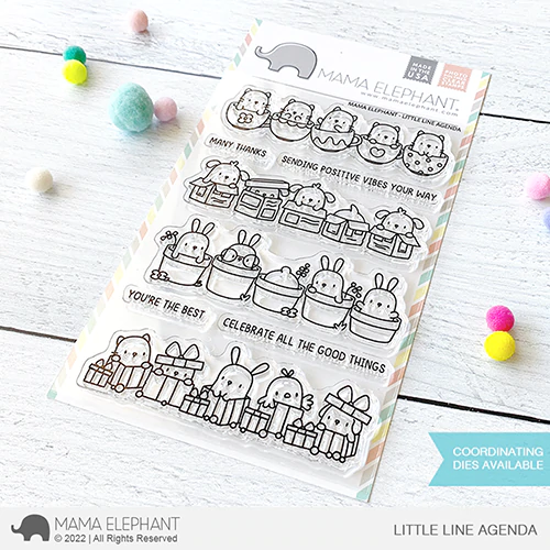 Mama Elephant - Clear Stamps LITTLE LINE AGENDA