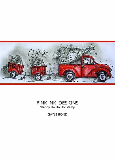 Bild 2 von Pink Ink Designs - Stempel  Happy Ho Ho Ho - Weihnachten Auto