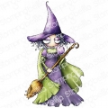 Gummistempel Stamping Bella Cling Stamp ODDBALL OZ WICKED WITCH 