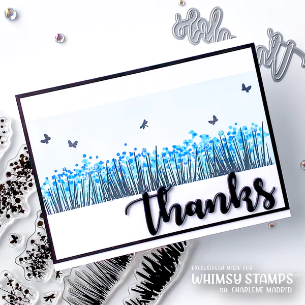 Bild 5 von Whimsy Stamps Clear Stamps - Wild Flower Grass