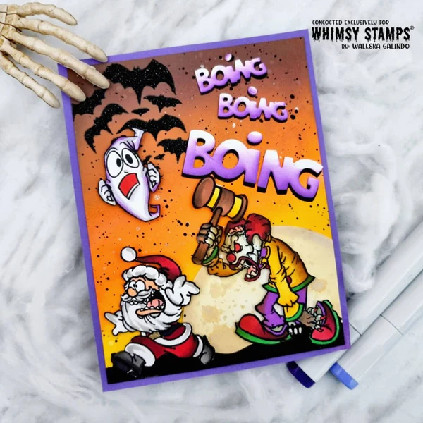 Bild 5 von Whimsy Stamps Die Stanze  -  Boing! Word - Boing! Wort