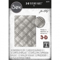 Sizzix 3-D Texture Fades Embossing Folder by Tim Holtz - Prägefolder - Quilted