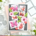 Bild 8 von Waffle Flower  Postage Collage Butterfly Stencil - Stencil-Set