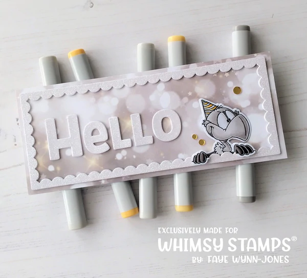 Bild 11 von Whimsy Stamps Die Stanze  -  Hello Word and Shadow