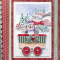 Bild 3 von Art Impressions Clear Stamps with dies Christmas Train Set - Weihnachtszug Stempelset inkl. Stanzen