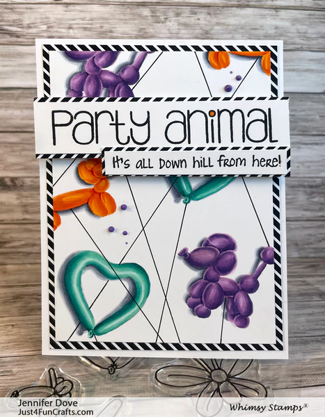 Bild 8 von Whimsy Stamps Clear Stamps -  Party Animal Balloons - Luftballon