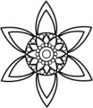 Gummistempel Pointed Posy Med.