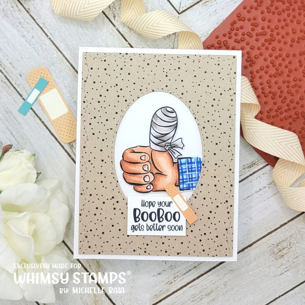 Bild 4 von Whimsy Stamps Clear Stamps  - BooBoo Manflu - Gute Besserung