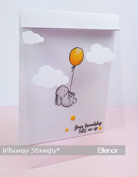 Bild 10 von Whimsy Stamps Clear Stamps  - Bunny Balloons - Hase Luftballon