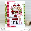 Bild 2 von Gummistempel Stamping Bella Cling Stamp CURVY GIRL LOVES SANTA RUBBER STAMP