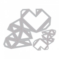 Bild 3 von Sizzix Thinlits Dies Stanzschablone By Tim Holtz Faceted Heart