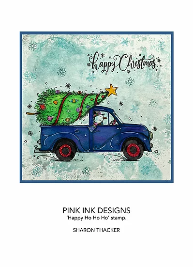 Bild 4 von Pink Ink Designs - Stempel  Happy Ho Ho Ho - Weihnachten Auto