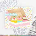 Bild 11 von Waffle Flower  Boxed Cupcakes Stencil - Stencilschablone Cupcake