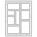 Bild 2 von Sizzix Thinlits Die Set - Stanzschablone - Snail Mail - Briefmarken