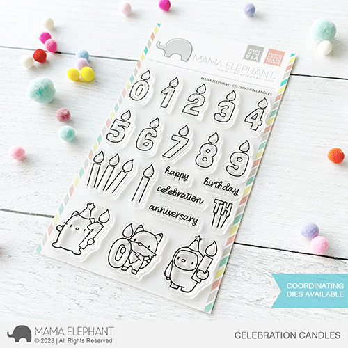 Mama Elephant - Clear Stamps CELEBRATION CANDLES