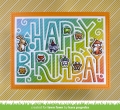 Bild 3 von Lawn Fawn Cuts  - Stanzschablone - giant outlined happy birthday: landscape giant outlined happy bi
