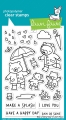 Lawn Fawn Clear Stamps - beary rainy day