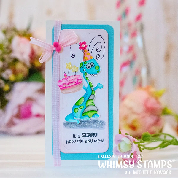 Bild 4 von Whimsy Stamps Clear Stamps - Monster Birthday -Geburtstag