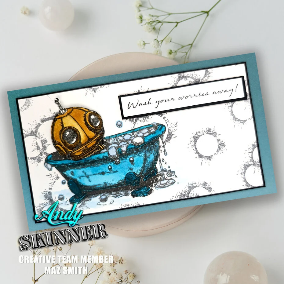 Bild 4 von Creative Expressions Pre Cut Stamp - Gummistempel - Andy Skinner Botology Wash Your Worries Away