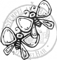 Bild 2 von StempelBar Ministempel - Schmetterlinge  / (Stempel) Halmakegel - montiert
