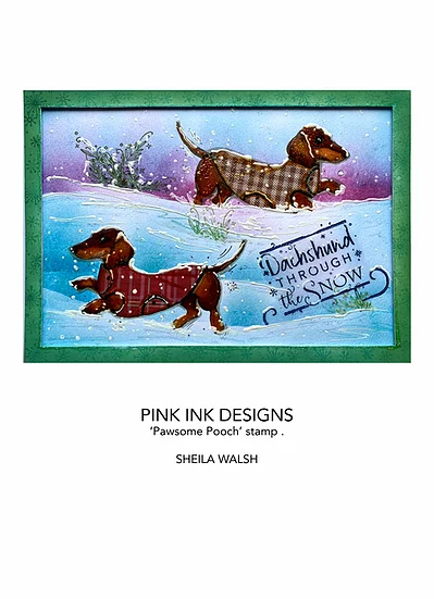 Bild 12 von Pink Ink Designs - Stempel  Pawsome Pooch - Weihnachten Hunde