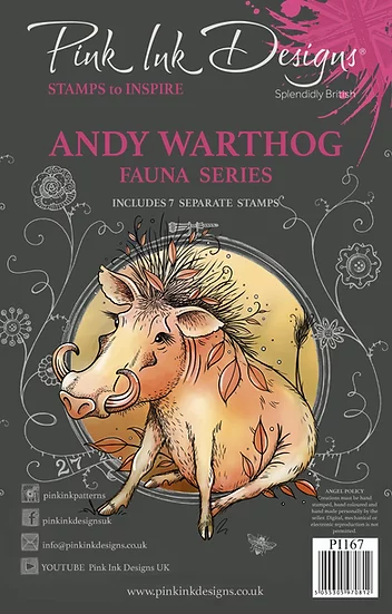 Bild 14 von Pink Ink Designs - Stempel Andy Warthog - Wildschwein