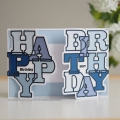 Bild 6 von Creative Expressions Big Bold Words Birthday Craft Die & Stamp Set - Stanze & Stempel