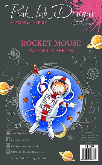 Pink Ink Designs - Stempel Rocket Mouse (Astronaut Maus)