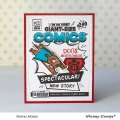 Bild 7 von Whimsy Stamps Rubber Cling Stamp  - Comic Book Page Gummistempel Comicheftseite