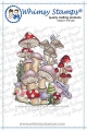 Bild 1 von Whimsy Stamps Rubber Cling Stamp  - Mushroom Mash Up Gummistempel  Pilze