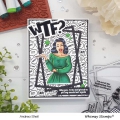 Bild 2 von Whimsy Stamps Rubber Cling Stamp  - WTF?! Background  Gummistempel 