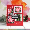 Bild 13 von Waffle Flower Postage Collage Poinsettia Stencil - Briefmarken-Schablone Weihnachtsstern