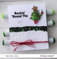 Bild 8 von Whimsy Stamps Slimline Embossing Folder - Holly - Weihnachtsstern