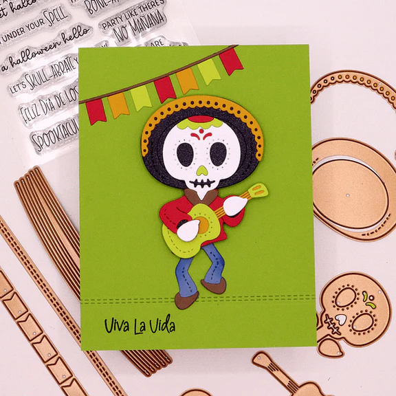 Bild 5 von Spellbinders Dancin' Day of the Dead Boy Etched Dies from the Dancin' Halloween Collecti - Stanz-Set