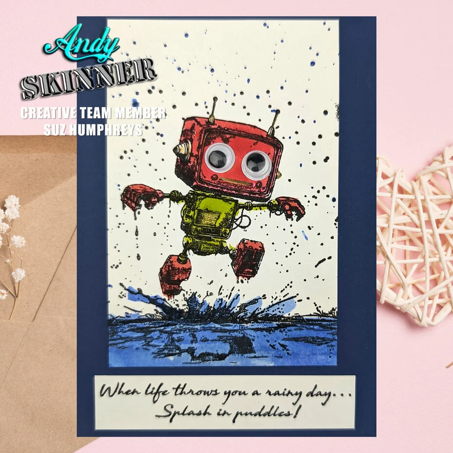 Bild 6 von Creative Expressions Pre Cut Stamp - Gummistempel - Andy Skinner Botology Rainy Day