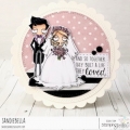 Bild 2 von Gummistempel Stamping Bella Cling Stamp ODDBALL BRIDE AND GROOM