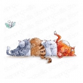 Gummistempel Stamping Bella Cling Stamp SQUISHY CATS RUBBER STAMP