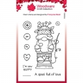 Woodware Clear Stamp Singles Sewing Gnome - Nähen