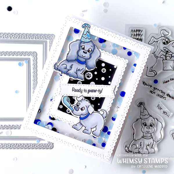 Bild 3 von Whimsy Stamps Clear Stamps - Doggie Birthday Party - Hund Geburtstag