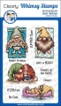 Whimsy Stamps Clear Stamps - Gnomes at the Beach - Strand
