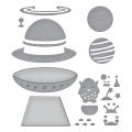 Bild 13 von Spellbinders UFO Friend Etched Dies - Stanz-Set Space Adventure Collection von Simon Hurley