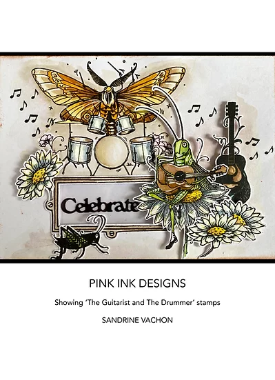 Bild 7 von Pink Ink Designs - Stempel The Drummer - Schlagzeuger