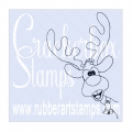 Crackerbox & Suzy Stamps Cling - Gummistempel Side Reindeer - Rentier